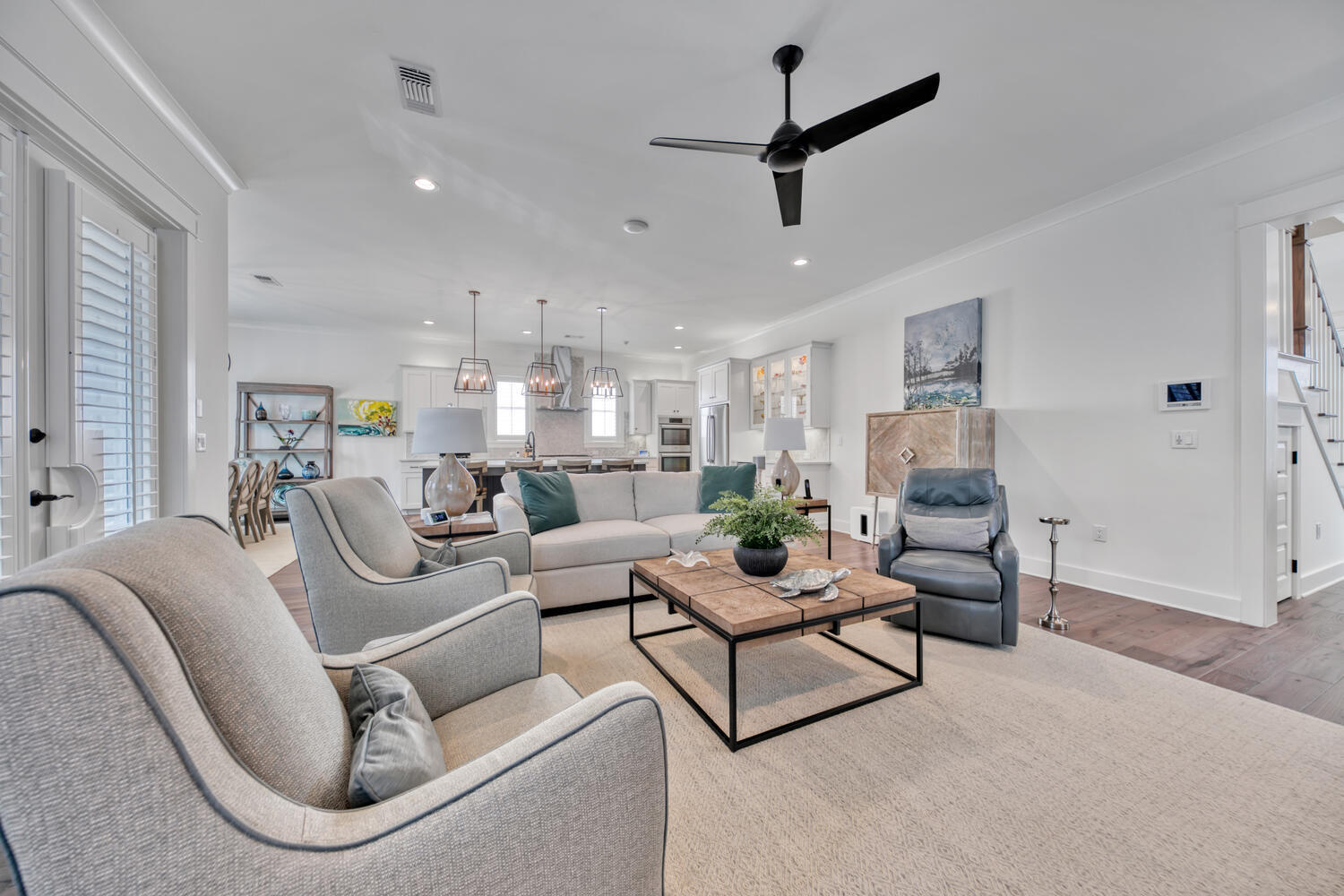 235 Ridgewalk Circle Santa Rosa Beach, FL 32459 - Photo 3 of 44 a living room with furniture and a large window