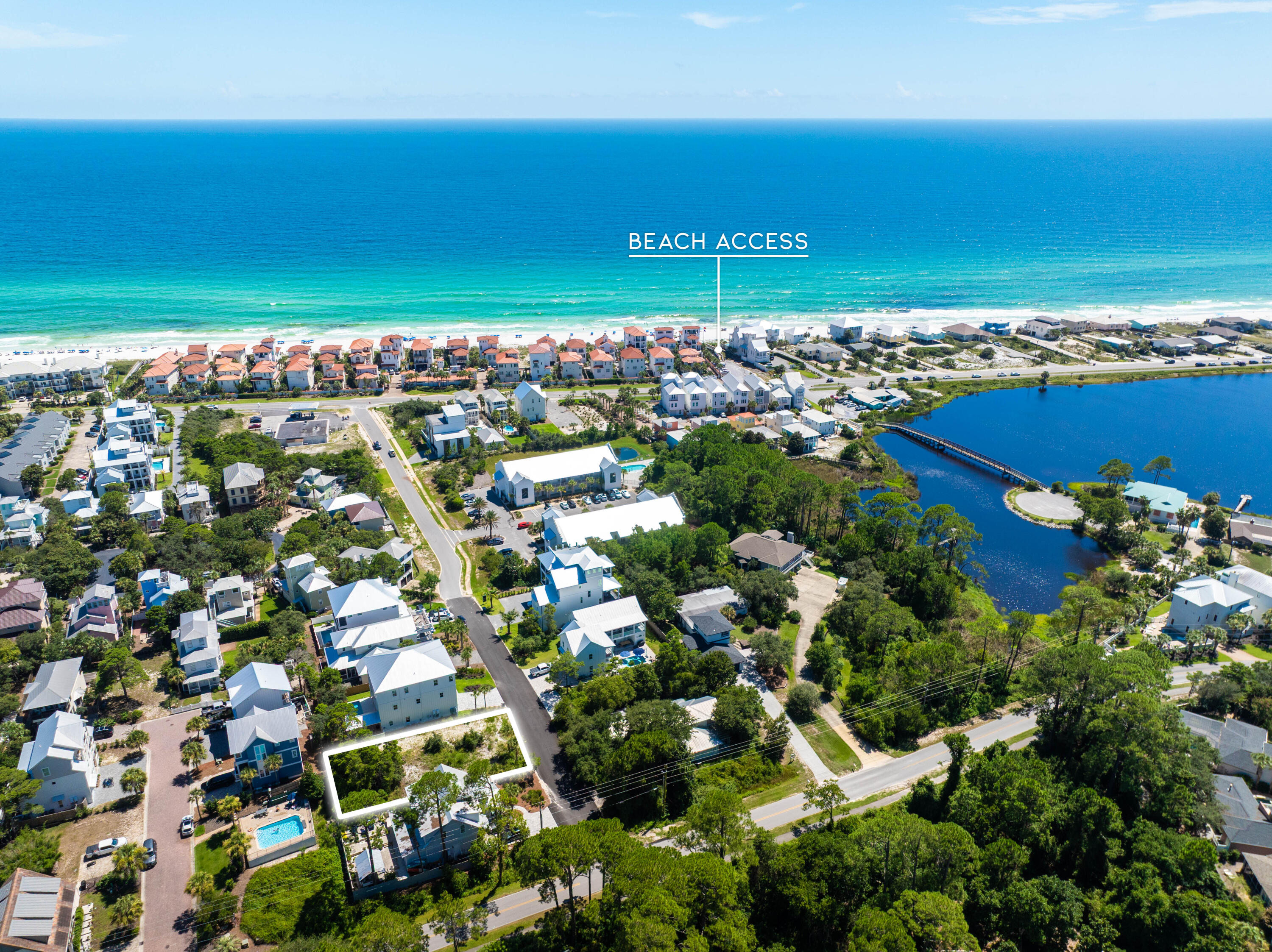 Lot 2 Marthas Lane Santa Rosa Beach, FL 32459 - Photo 5 of 13 Aerial Facing South