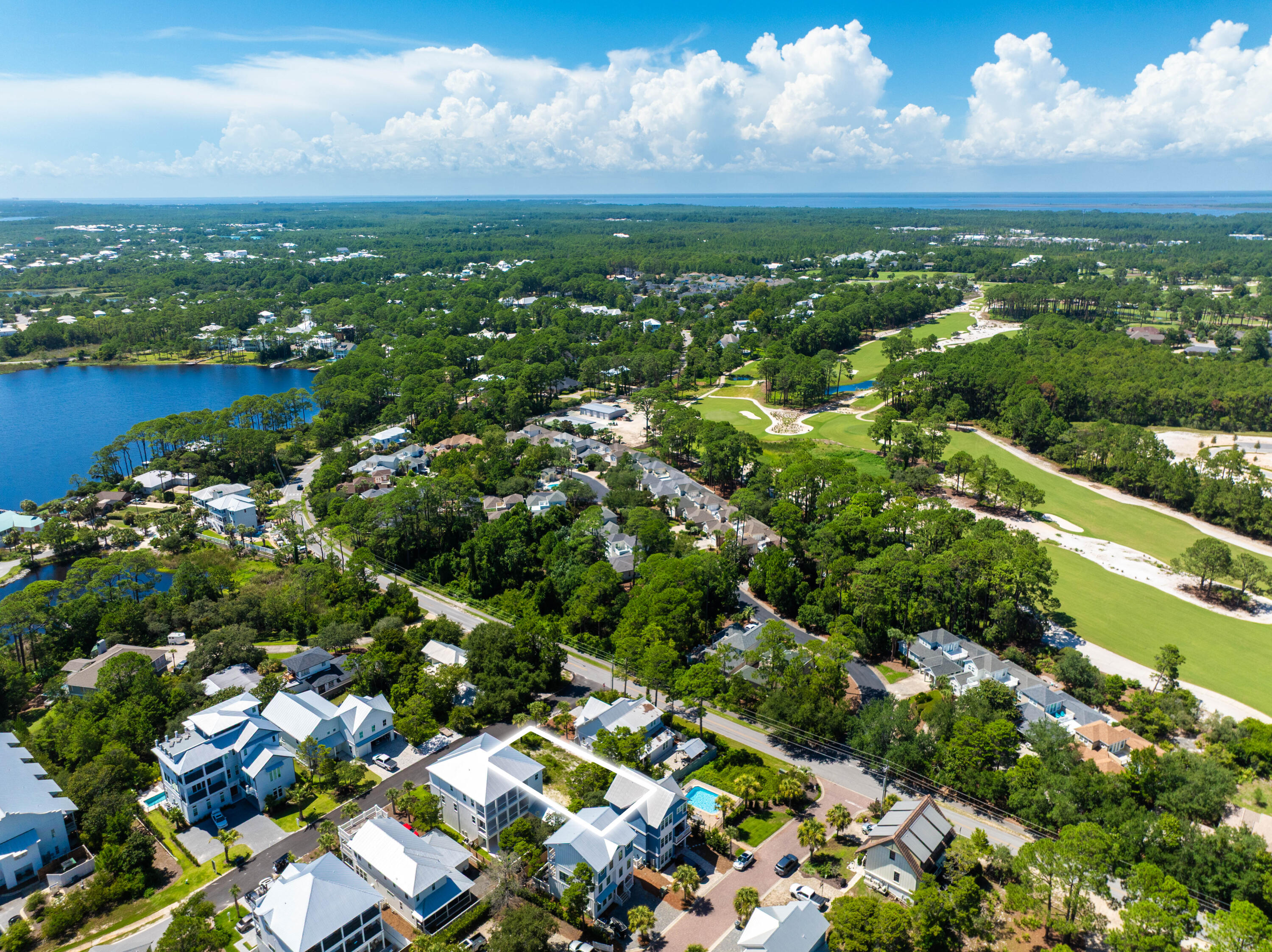 Lot 2 Marthas Lane Santa Rosa Beach, FL 32459 - Photo 7 of 13 Aerial Facing Northwest