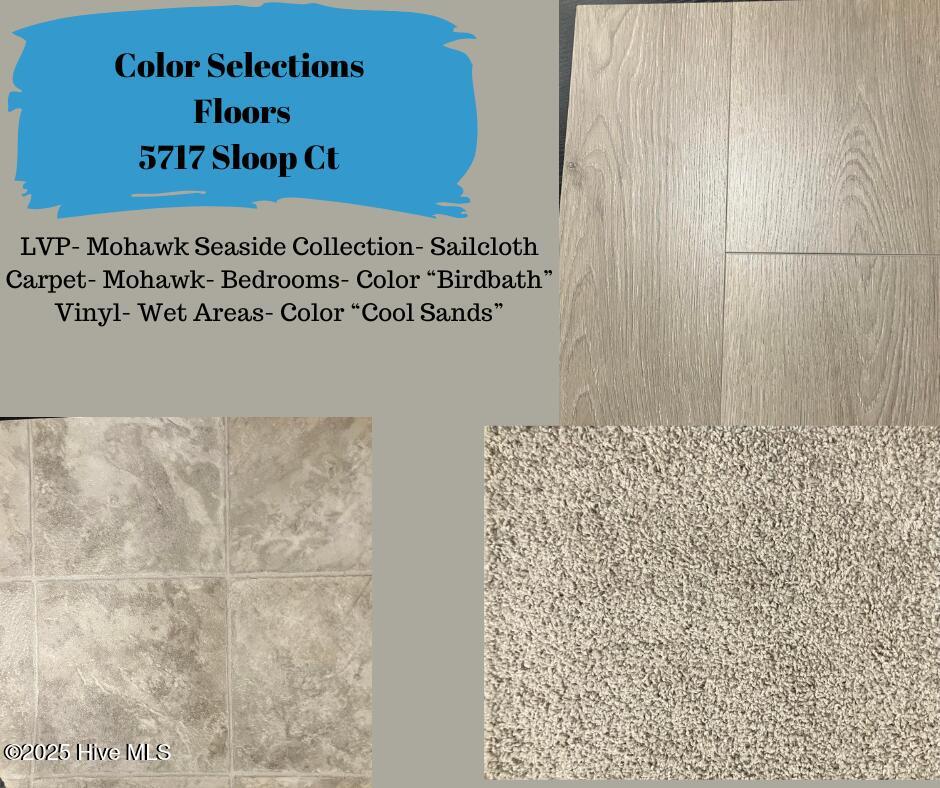 5717 Sloop Court New Bern, NC 28560 - Photo 11 of 24 Color Selections- Kitchen 1118 Coral Ree