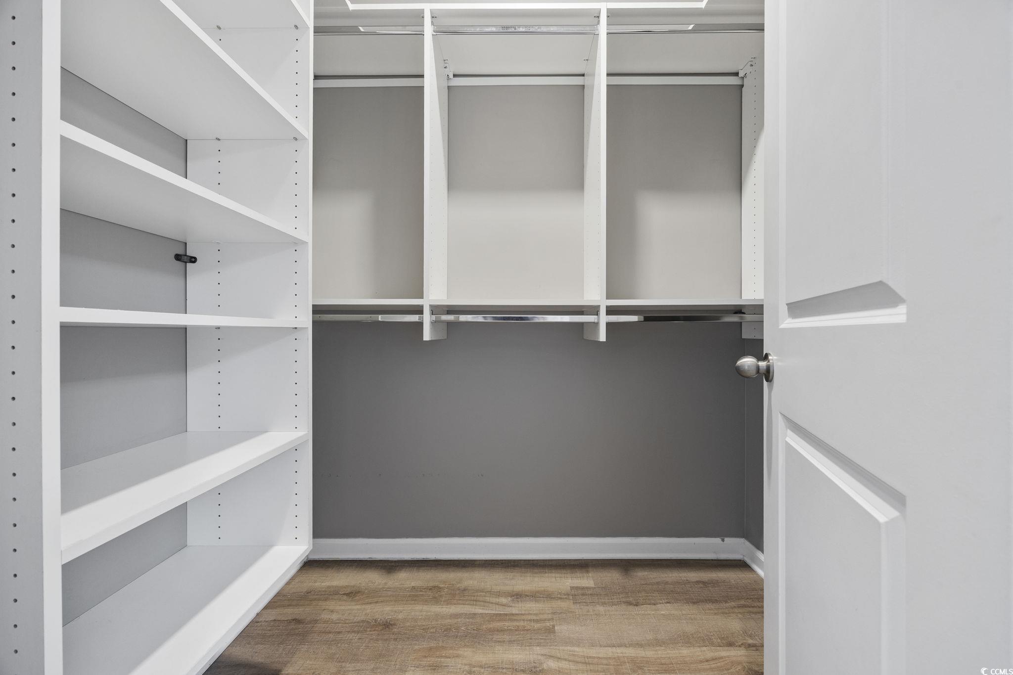 115 Machrie Loop, Unit D Myrtle Beach, SC 29588 - Photo 16 of 40 Walk in closet with light wood-style floors