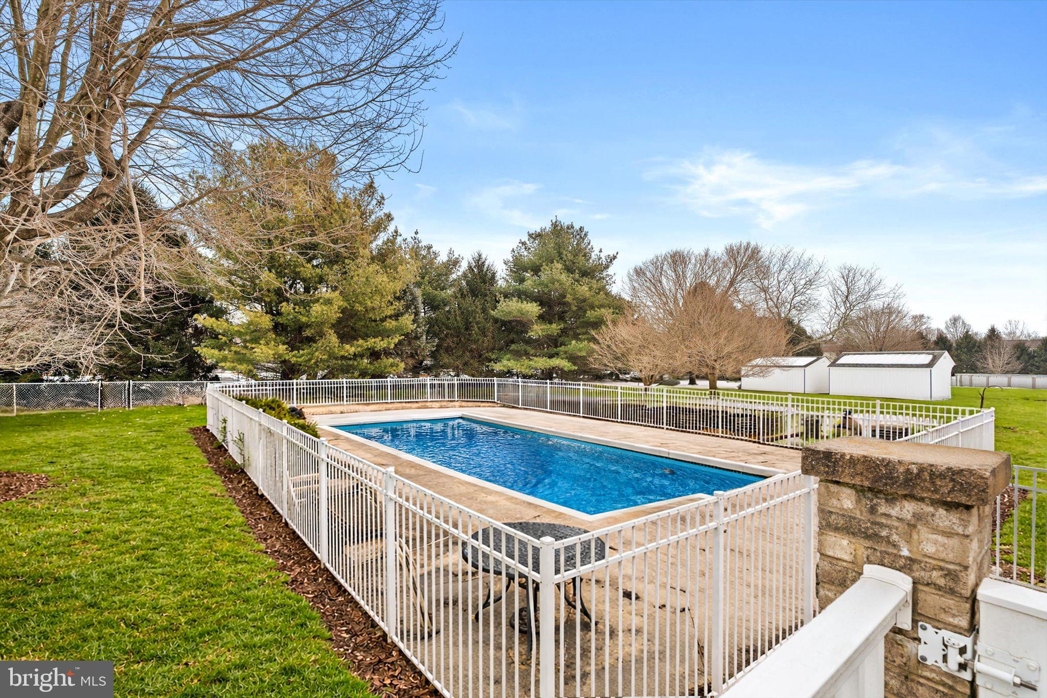 130 Hopkins Road New Egypt, NJ 08533 - Photo 30 of 35 Salt Water Pool Virtual staging with water