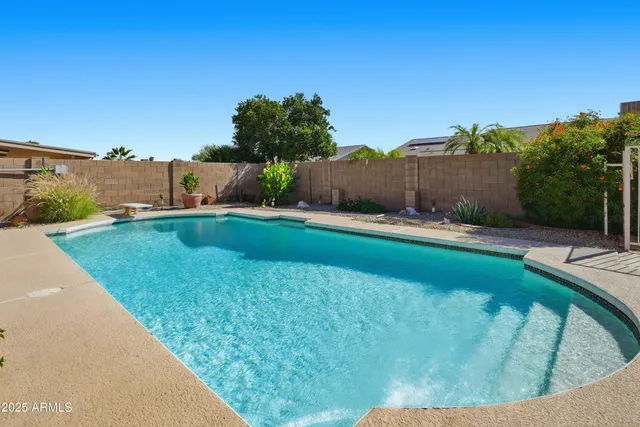a view of a backyard with plants