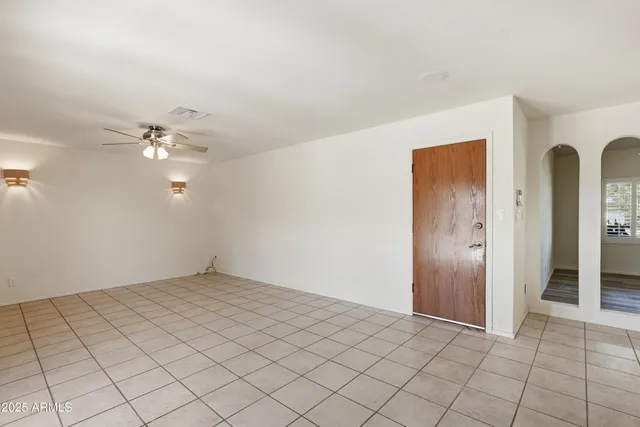 a view of an empty room