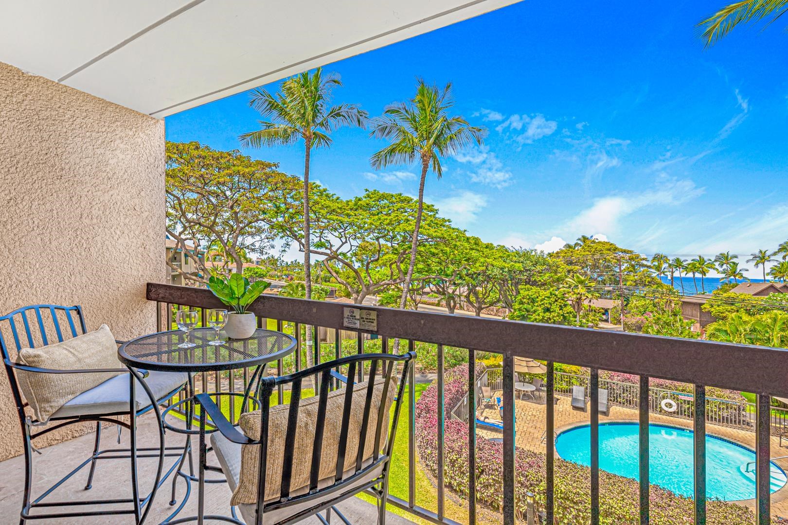 2191 South Kihei Road, Unit 1305 Kihei, HI 96753 - Photo 18 of 21 a view of a chairs and table in patio