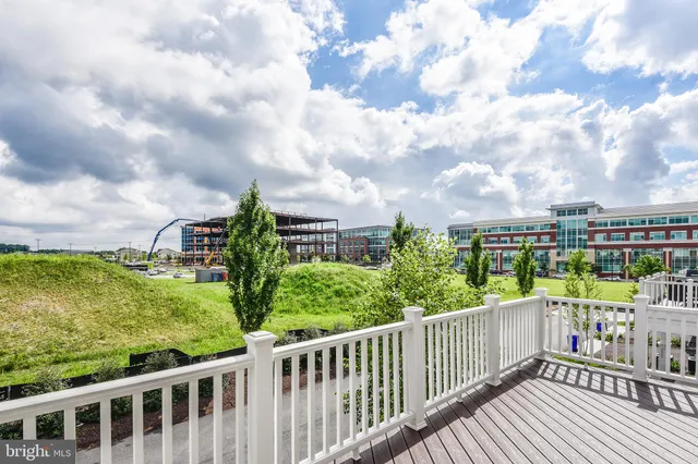 a view of a city from a balcony