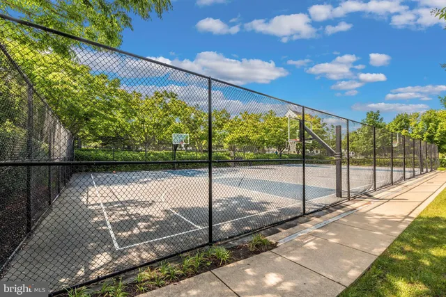 a view of a volley ball court