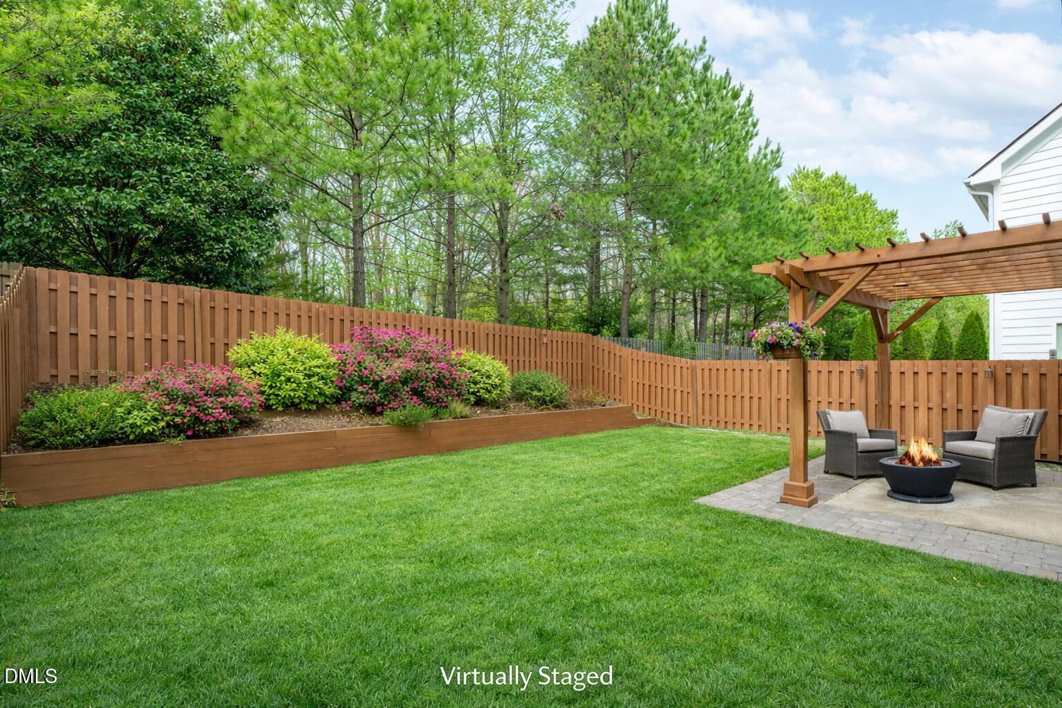 2844 Bogle Branch Court Raleigh, NC 27606 - Photo 39 of 54 a view of garden with patio