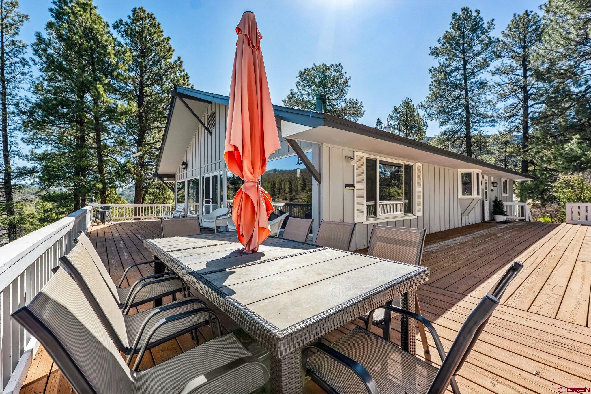 19 Newland Circle Durango, CO 81301 - Photo 38 of 44 a view of deck with furniture and garden