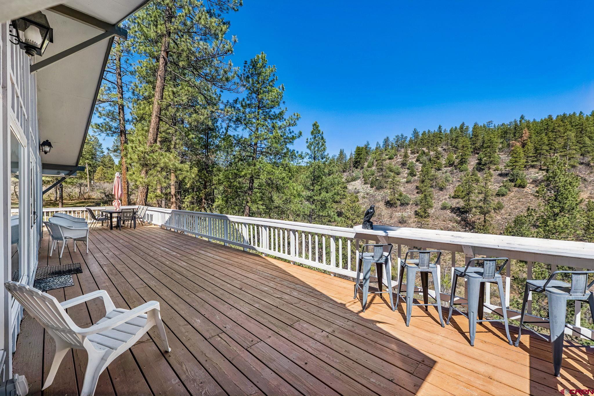 19 Newland Circle Durango, CO 81301 - Photo 40 of 44 a view of balcony with wooden floor and seating space