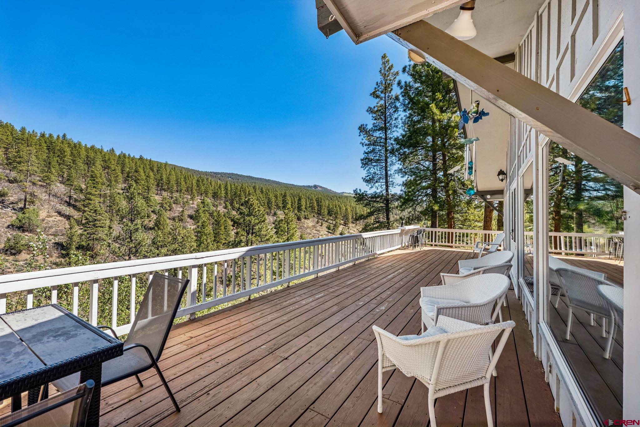 19 Newland Circle Durango, CO 81301 - Photo 41 of 44 a view of balcony with wooden floor and seating space
