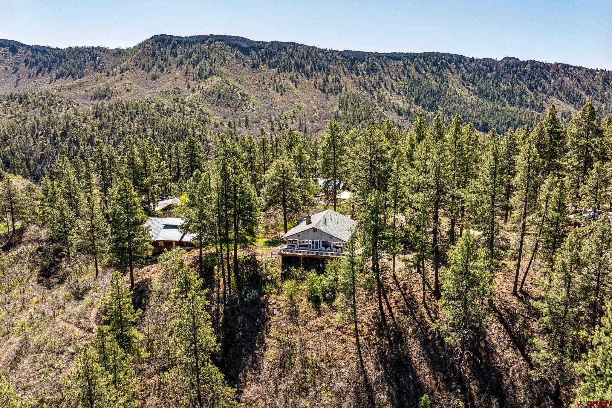 19 Newland Circle Durango, CO 81301 - Photo 43 of 44 a aerial view of a house with a yard