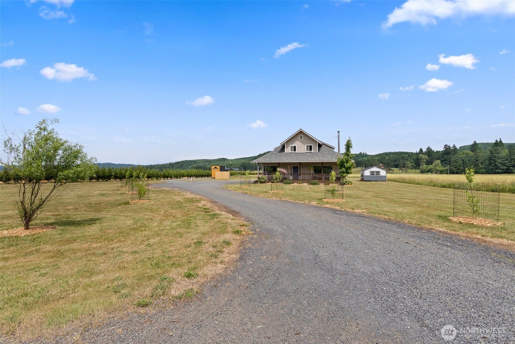953 Boistfort Road Curtis, WA 98538 - Photo 38 of 40 a view of a lake with a big yard