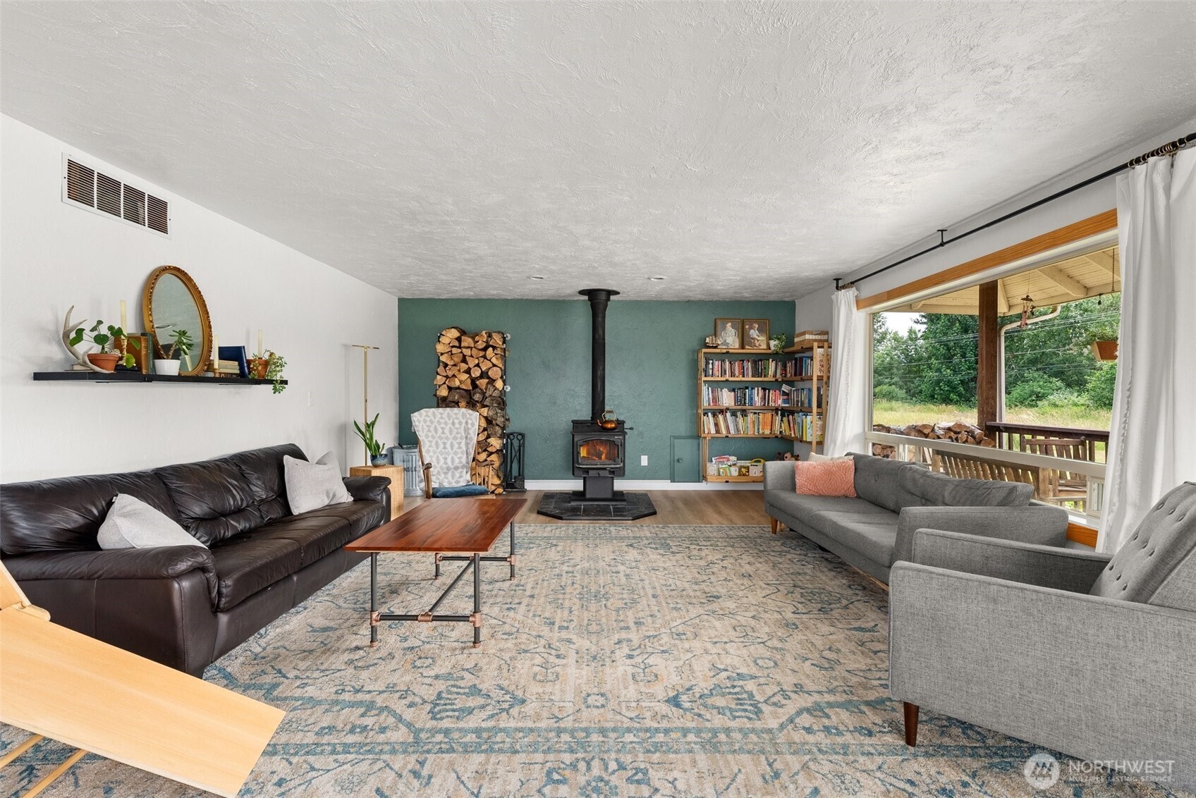 953 Boistfort Road Curtis, WA 98538 - Photo 6 of 40 a living room with furniture and a large window