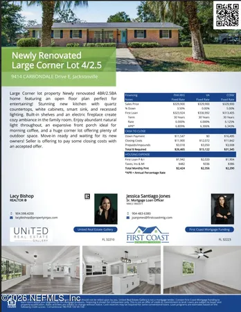 $299,999 | 9414 Carbondale Drive East, Jacksonville, FL 32208