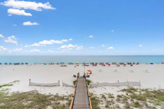 a view of water with an ocean