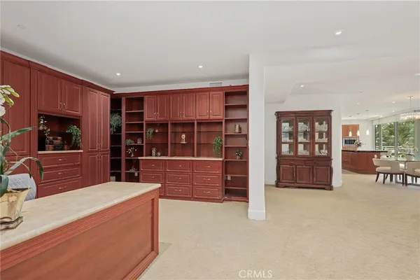 a room with furniture and closet