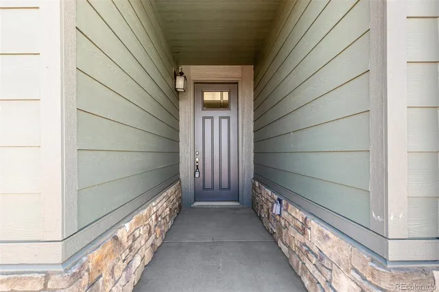 a view of backyard door