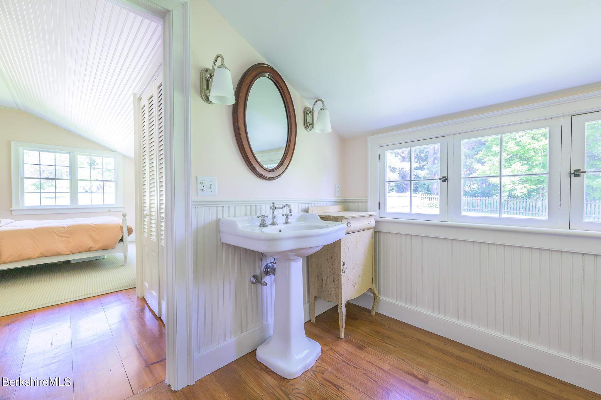 4 Austerlitz Road West Stockbridge, MA 01266 - Photo 20 of 42 a bathroom with a sink and a mirror