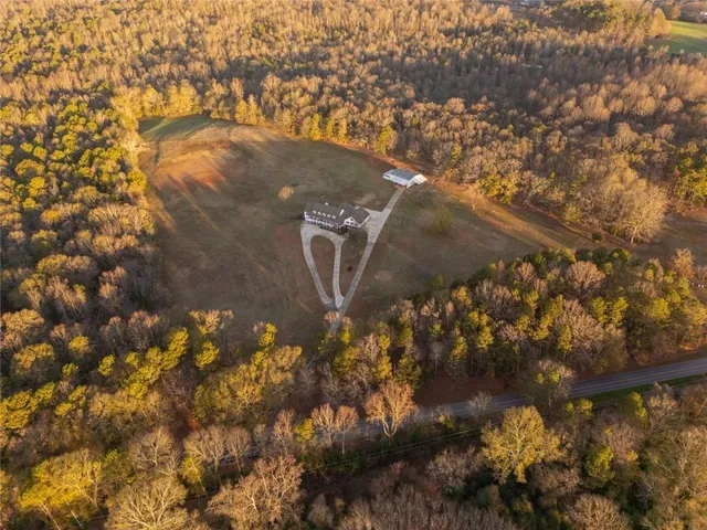 a view of a city street from a building