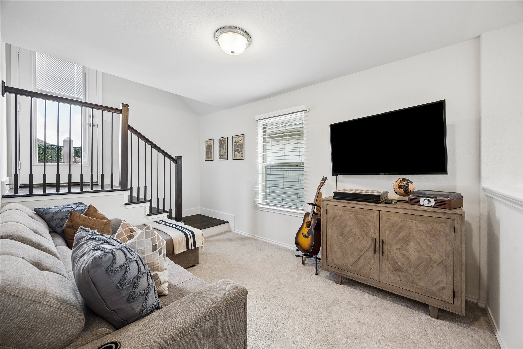 4026 Delta Rose Street Houston, TX 77018 - Photo 19 of 44 Versatile loft provides flexible living space for a playroom, gym, game room or additional study area