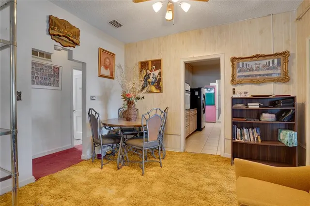 a view of a livingroom with furniture and window