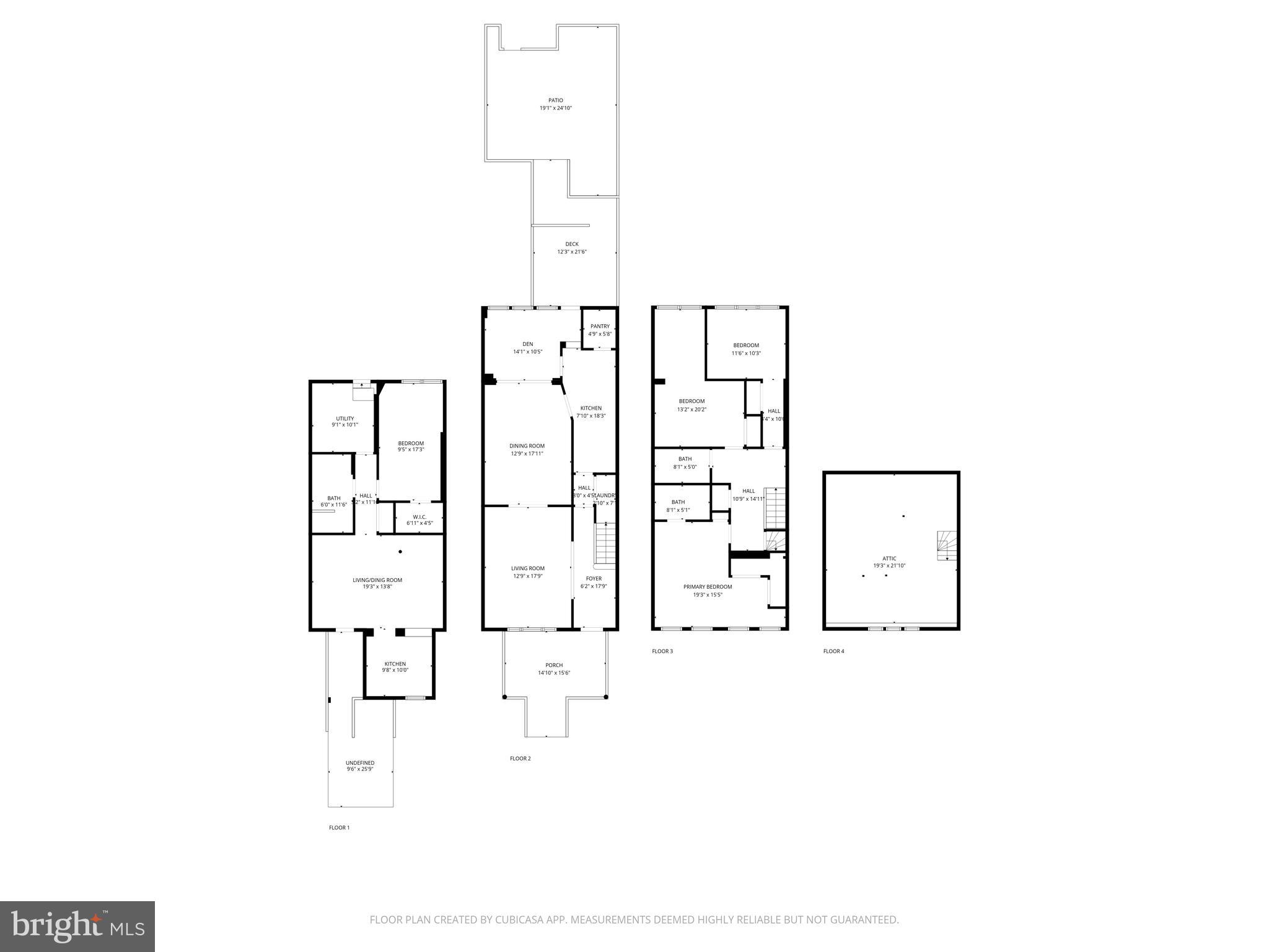 1428 Decatur Street Northwest Washington, DC 20011 - Photo 44 of 44 Overall Floor Plan