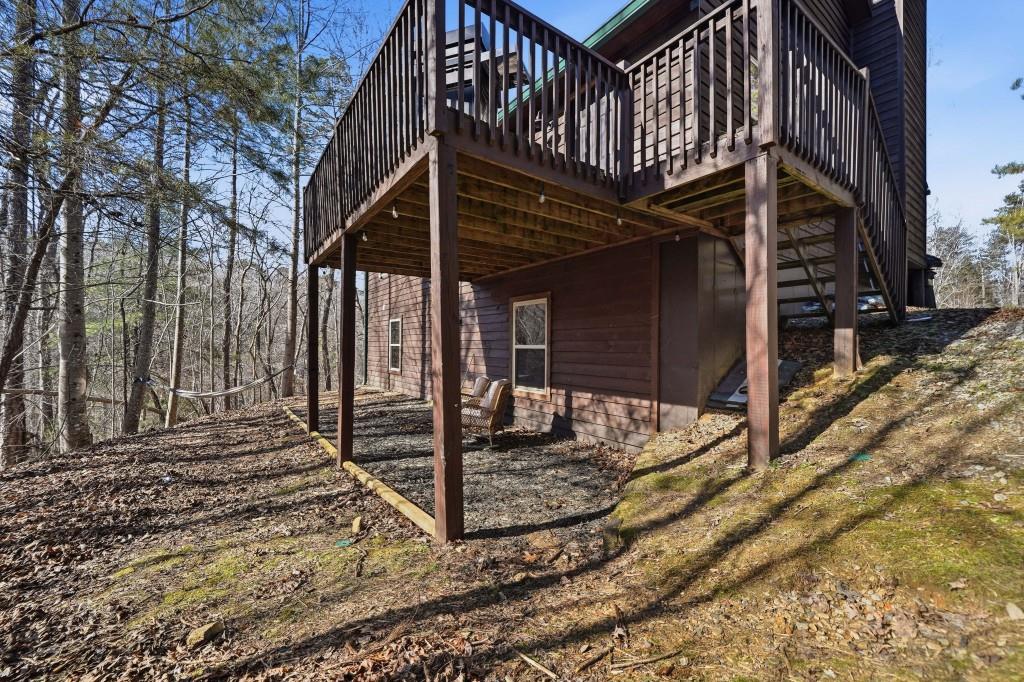 589 Spalding Circle Ellijay, GA 30540 - Photo 29 of 68 a view of a house with a wooden deck