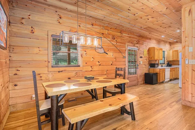 a view of a terrace with seating area