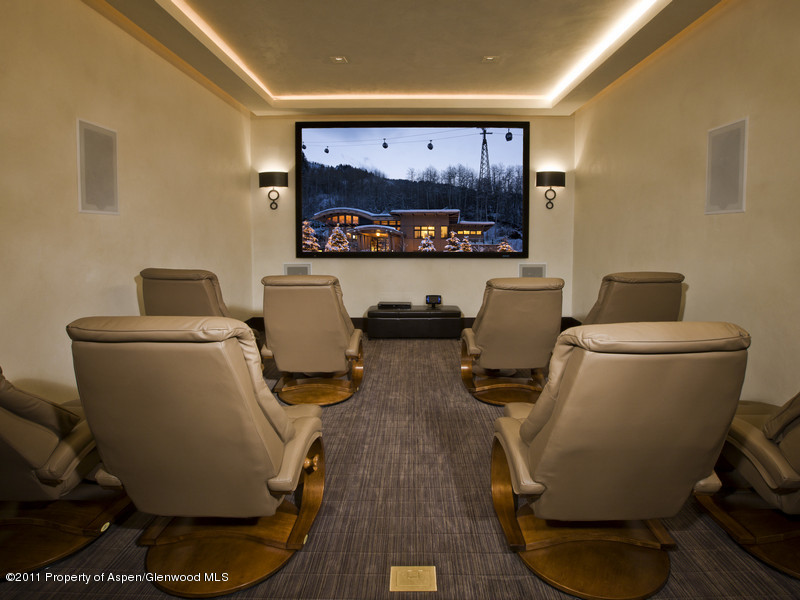 675 Aspen Alps Road South Aspen, CO 81611 - Photo 12 of 37 a living room with furniture and a flat screen tv