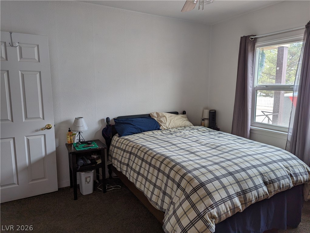 561 Main Street Caliente, NV 89008 - Photo 17 of 33 Bedroom featuring dark colored carpet