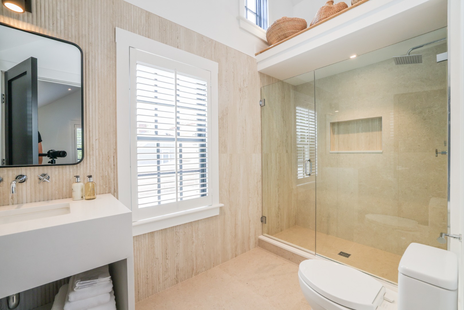 12 Derrymore Road Nantucket, MA 02554 - Photo 30 of 35 a bathroom with a sink a toilet and shower