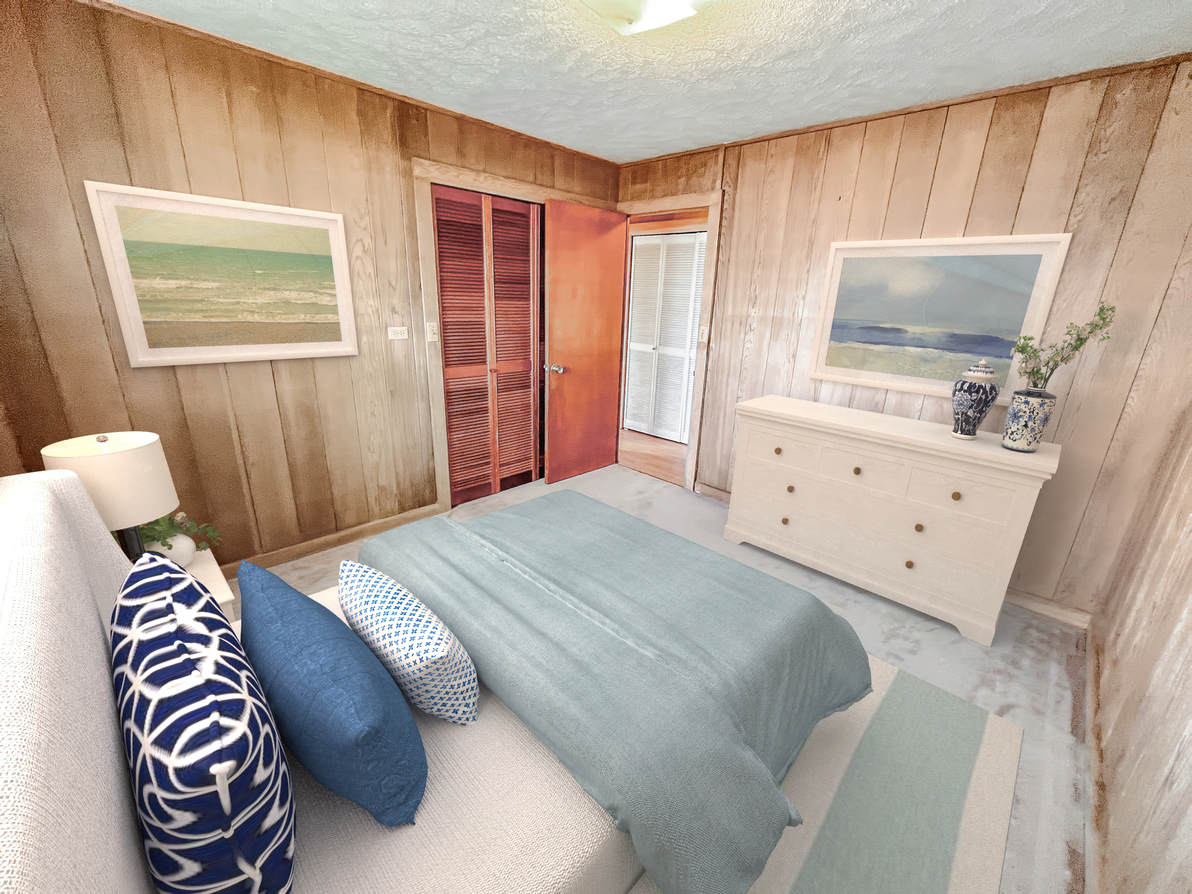 106 Laula Road Hilo, HI 96720 - Photo 19 of 30 a bedroom with a bed and a television