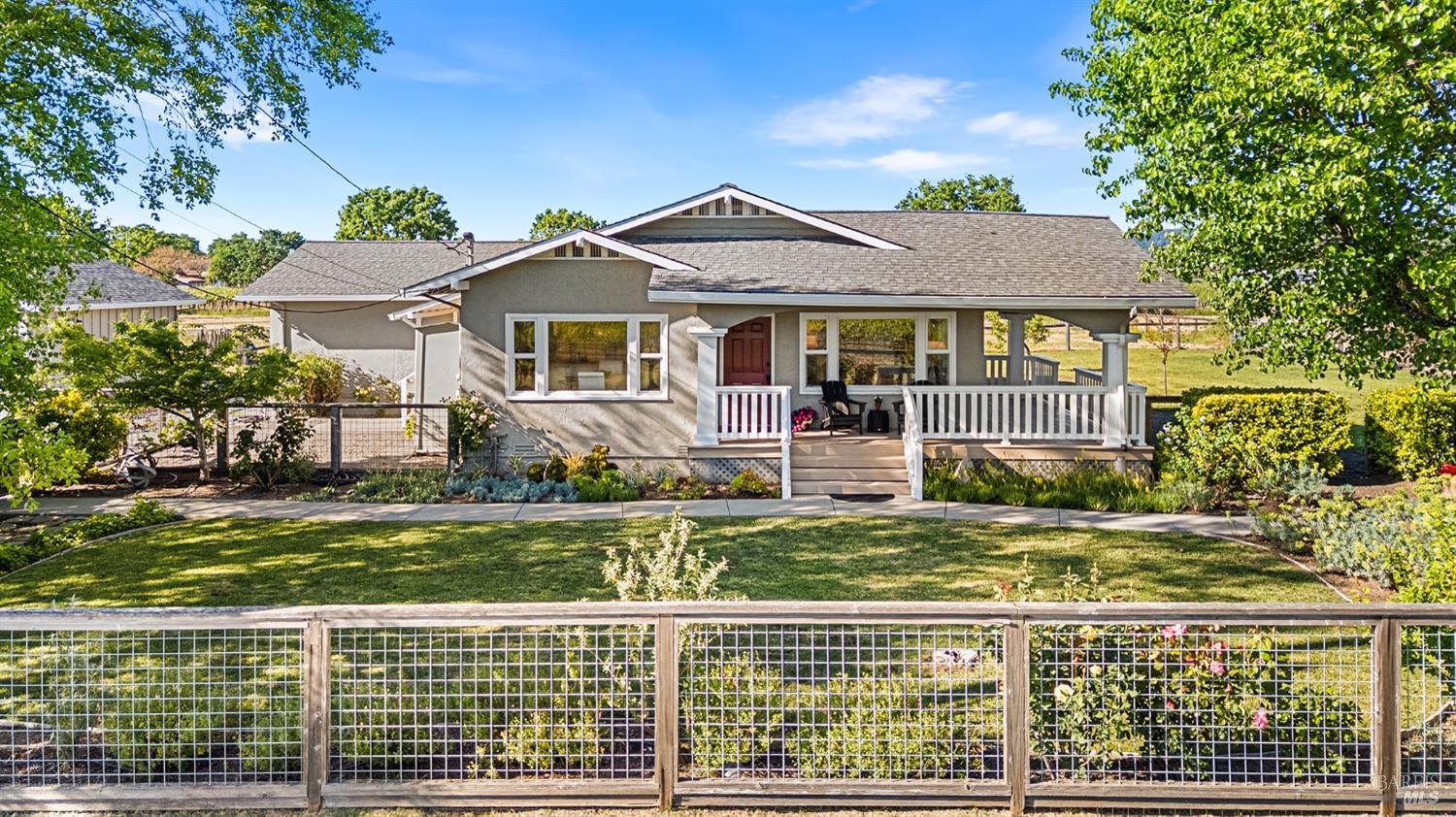 2855 Fulton Road Fulton, CA 95439 - Photo 1 of 1 a front view of a house with a garden and plants