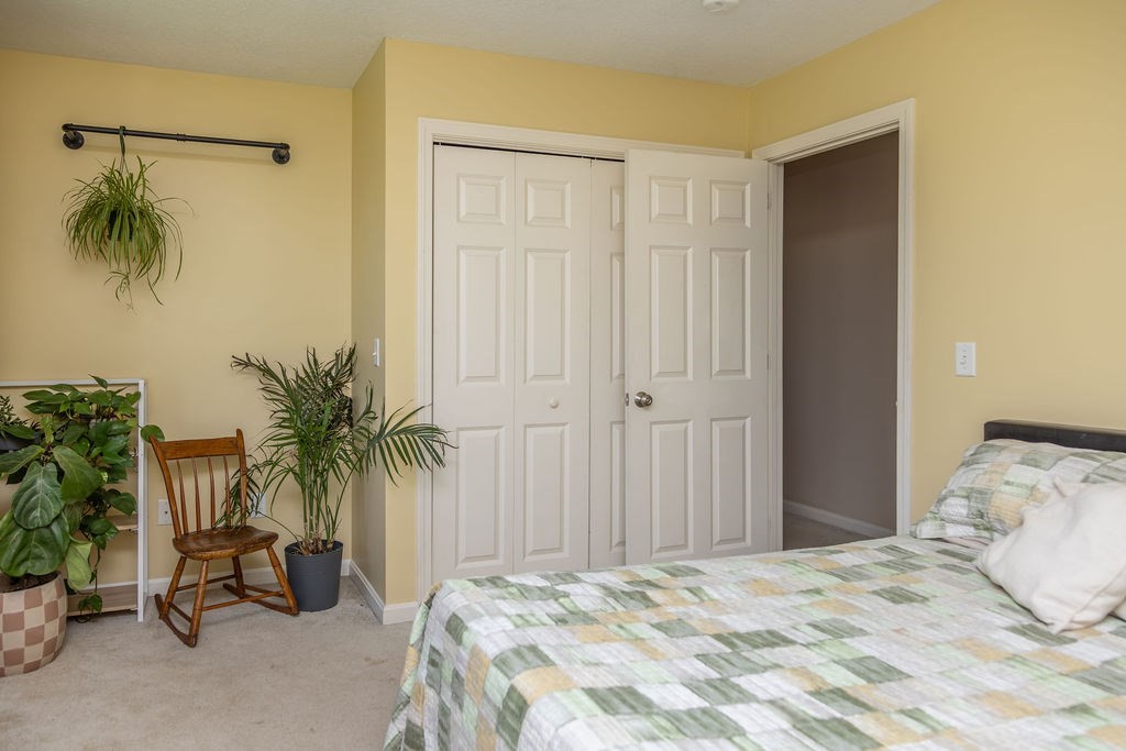 188 State Road Whately, MA 01373 - Photo 31 of 42 a bedroom with a bed and a potted plant