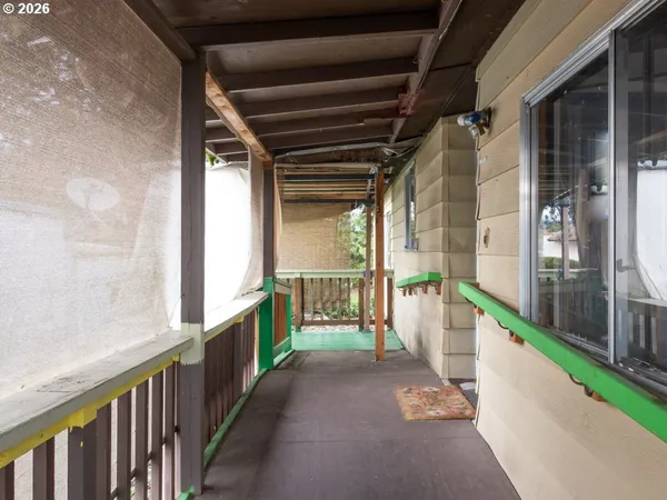 a view of fireplace in room