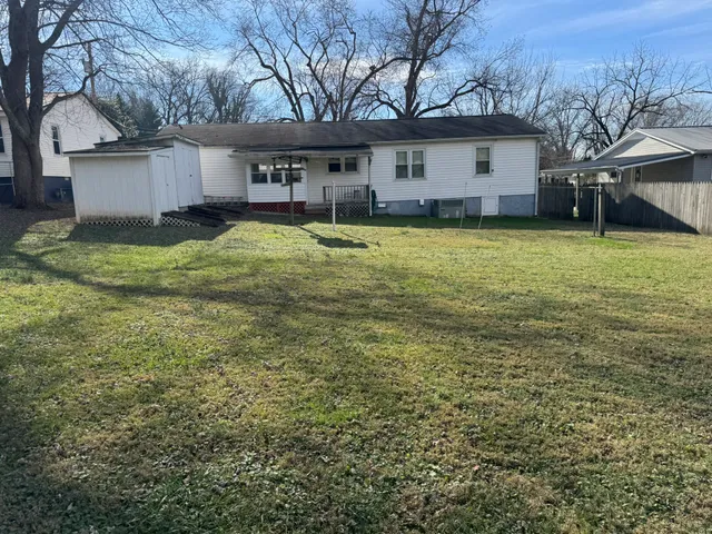a house view with a garden space