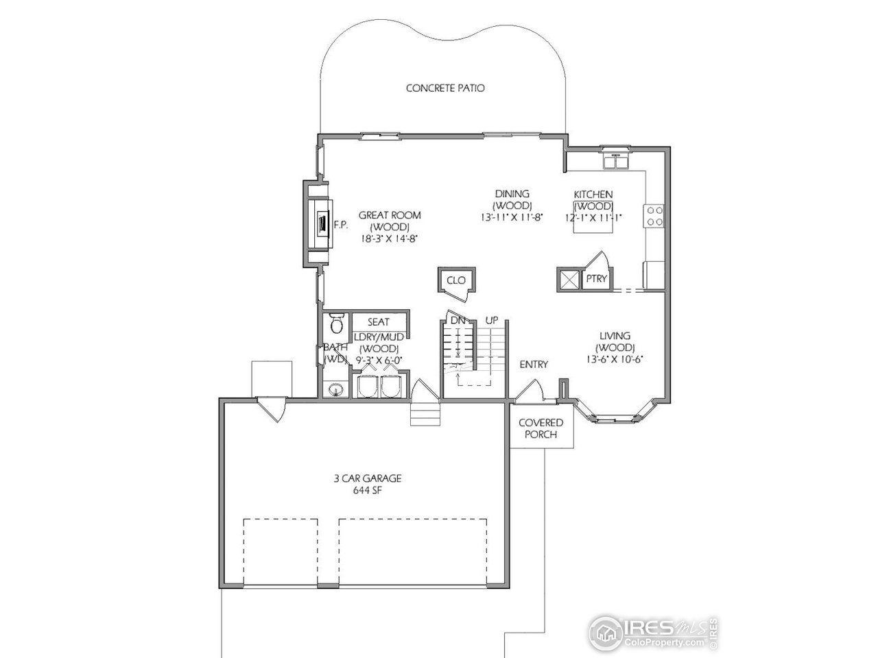 2126 Westchase Road Fort Collins, CO 80528 - Photo 31 of 33 Main Level Floorplan