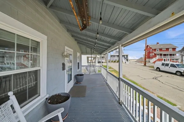 a view of a porch