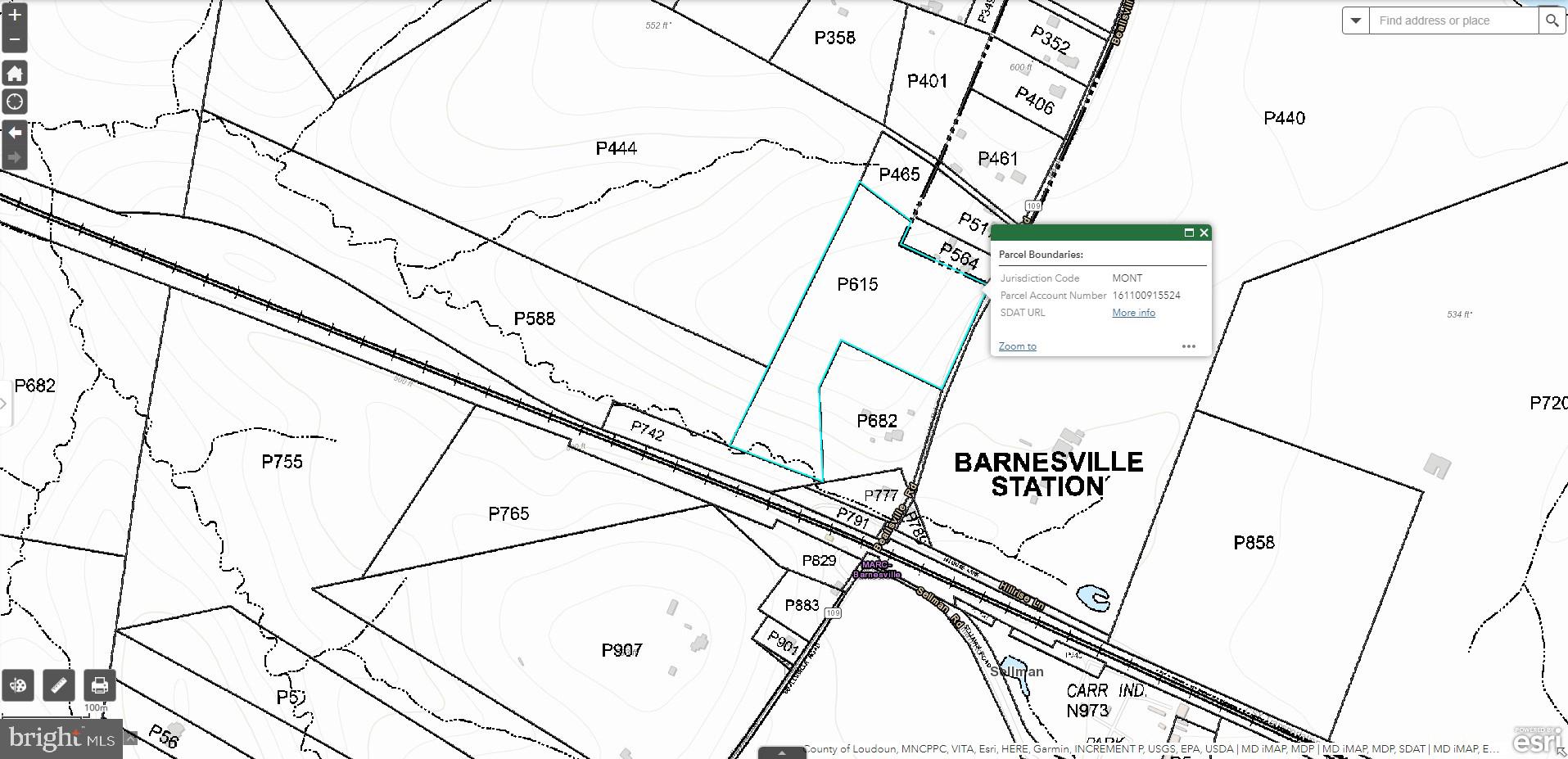10.83 Acre Parcel Outlined