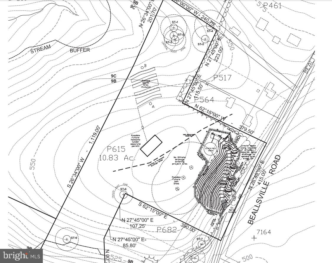 10 Acre Proposed sediment Control Plan for road