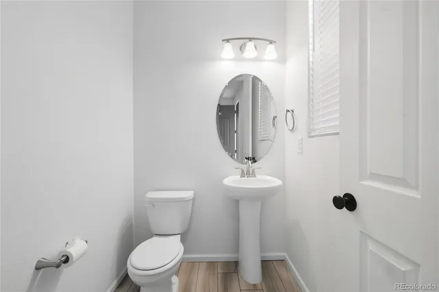 a close view of a toilet in a bathroom