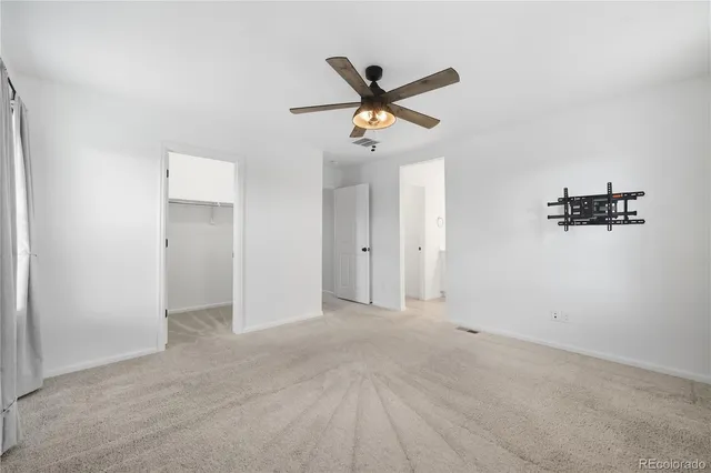 a view of an empty room