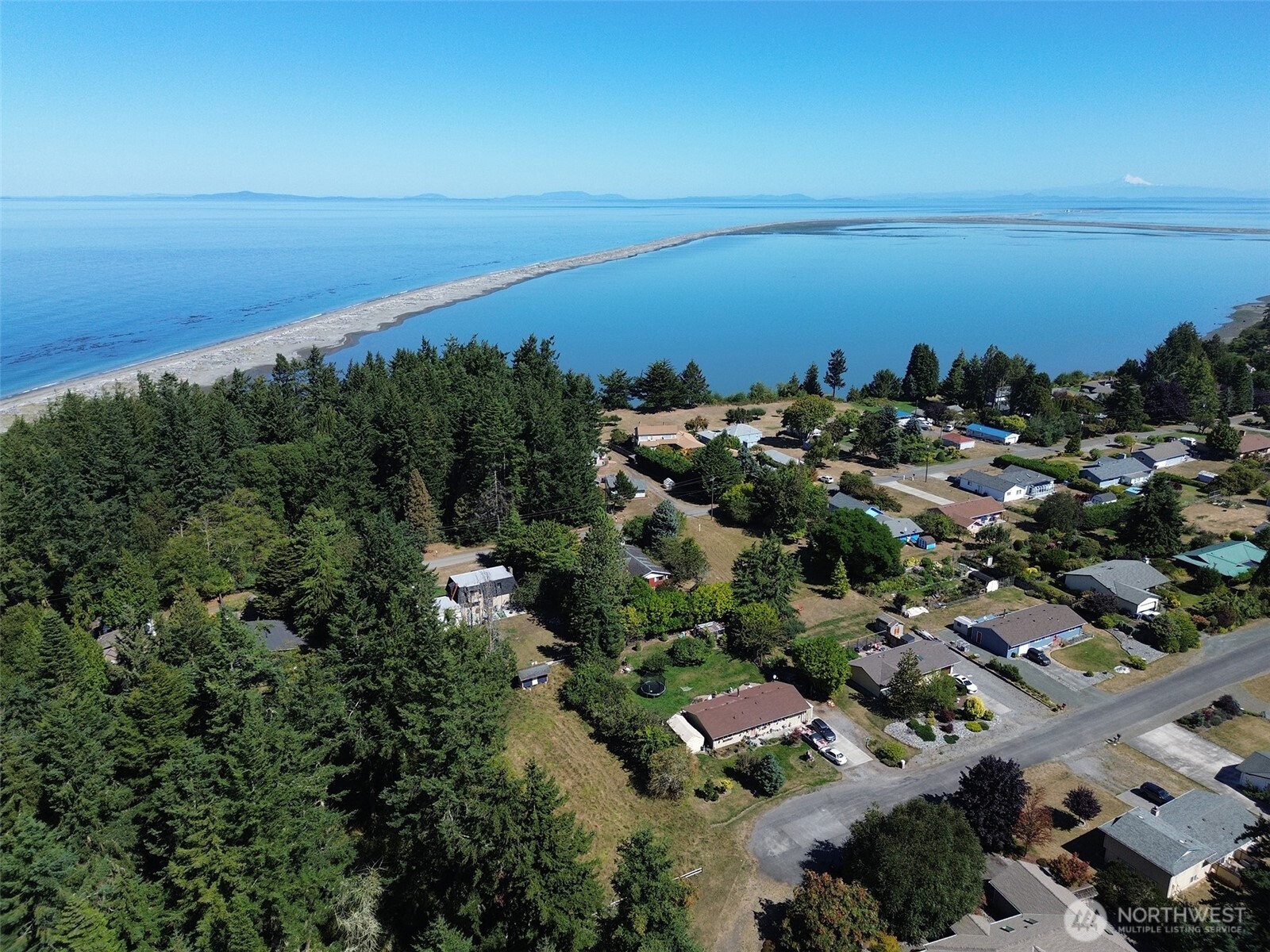 999 Bay View Street Sequim, WA 98382 - Photo 20 of 26 an aerial view of ocean and residential houses with outdoor space