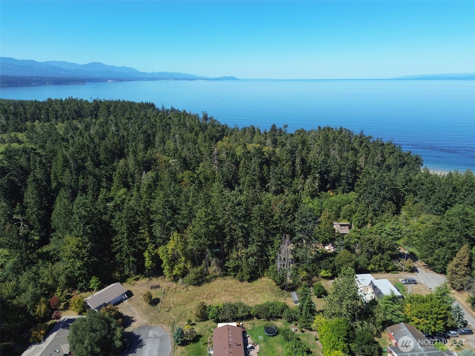 999 Bay View Street Sequim, WA 98382 - Photo 24 of 26 an aerial view of a city and mountain view in back