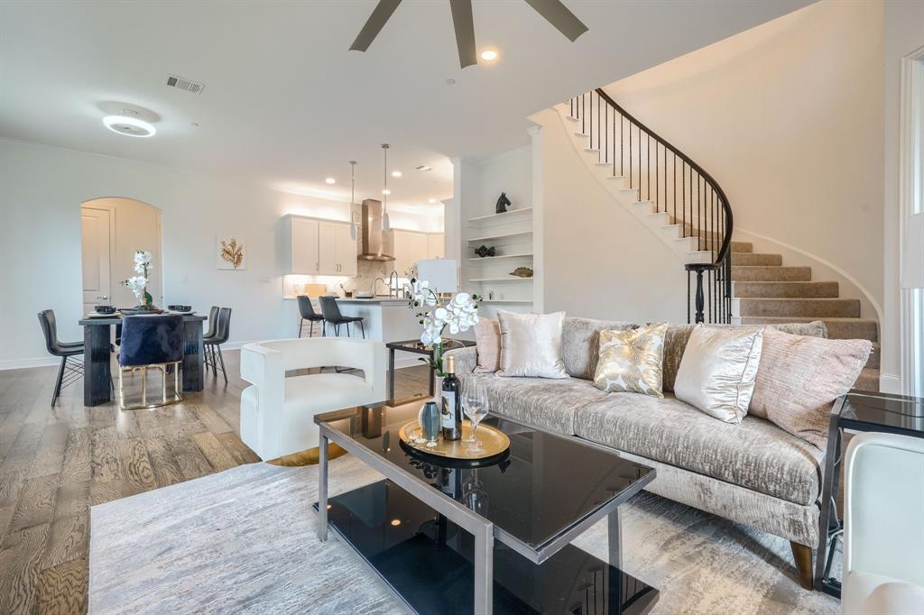 3101 Raphael Court McKinney, TX 75070 - Photo 10 of 40 a living room with furniture and wooden floor