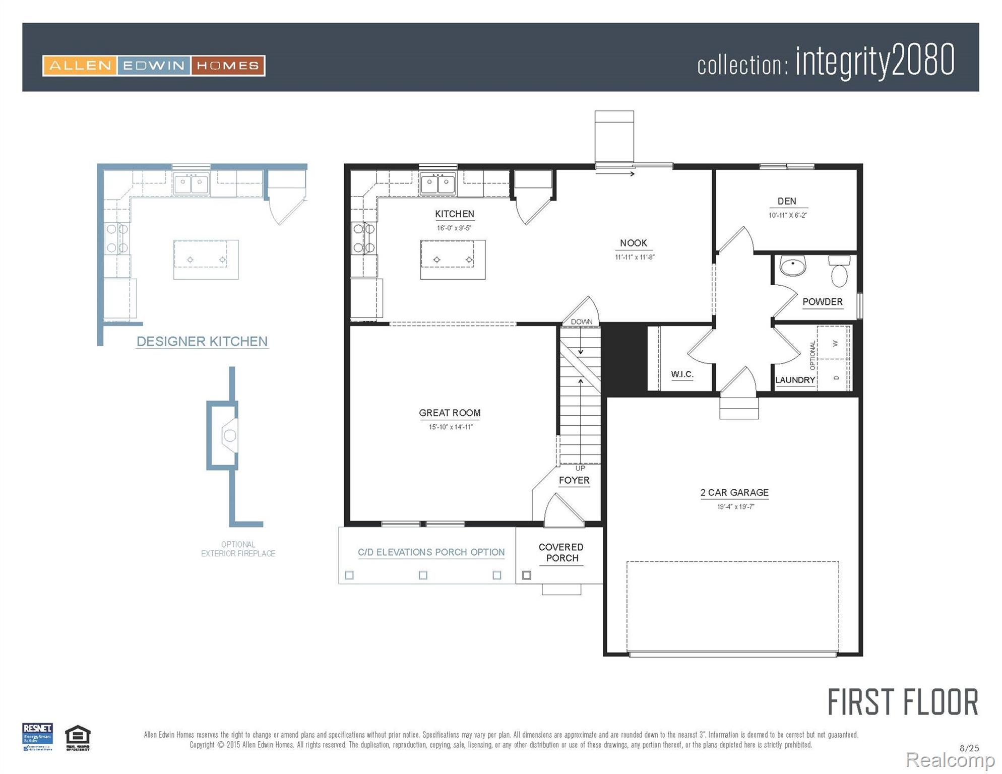 1216 Lockes Street Howell, MI 48843 - Photo 33 of 34 Standard Floor Plan-actual home may vary