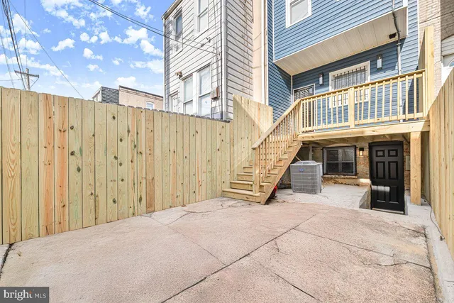 a view of a building with a outdoor space