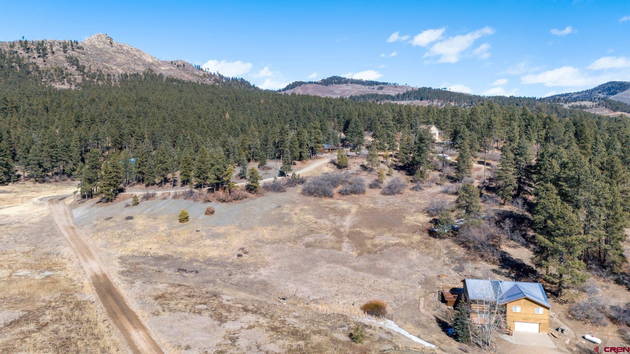 1101 Los Ranchitos Drive Durango, CO 81301 - Photo 5 of 13 a view of a dry yard with mountains in the background