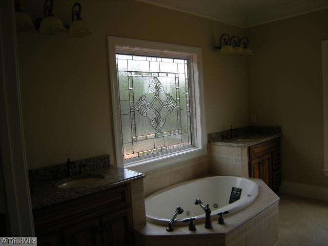 7311 Lee's Ridge Road Oak Ridge, NC 27310 - Photo 7 of 11 Master Bath/Spa. Coffered ceiling in Dining Room- Still unfinished 6/11/09